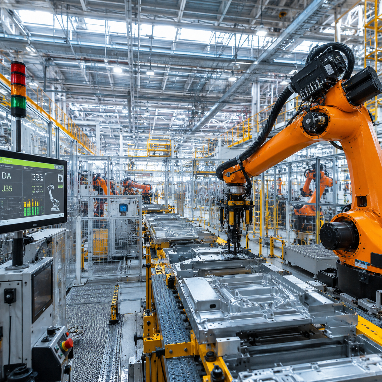 Manufacturing and automotive use cases — SAP manufacturing support, ERP-MES integration, QA automation, cloud operations, and data intelligence